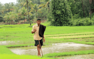 Arun Naik on his farm in Sindhudurg, Maharashtra, India | Photo by Simit Bhagat